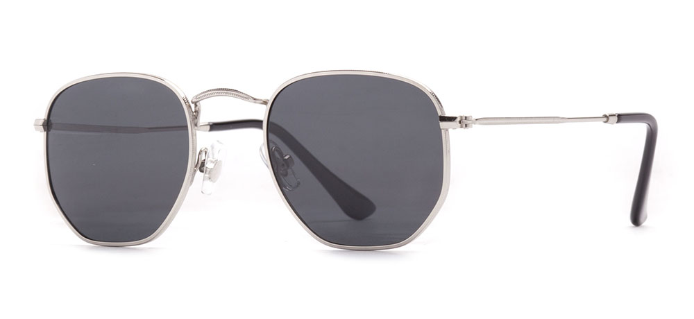 BENX SUNGLASSES Sunglasses Teenage Man,Woman,Unisex Rectangular Full-Rimmed Metal Polarize BXGÜNŞ 8005.48-C.01